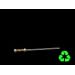 Packnwood "Fuji" Length Pick With Natural Beads & Yellow Design - 4.4" Length (20 Packs of 100)