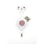 Chicbuds WWCB Retractable Earphones with Swarovski Crystals (Watermelon on White)