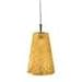 Alico PS3605-8 Glacier Crystal Fez Pendant With Ice Paglierino (Amber) Glass Shade