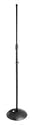 On Stage MC7201B Round Base Microphone Stand, Black