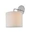 Alico - WF9570-30-16M-13Q: Forma Sconce White Chintz Fabric Drum Shade CFL C/W Diffuser on MSN Fitt Image