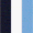 indigo/white/marine blue