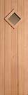 Small Diamond Cedar Sauna Door BL-DSD