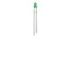 Miniature T-1 (3mm) Green Led 10 For 1.25