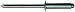 Aluminum-Steel Mandrel Buttonhead Rivet Grip Range .062 - .125