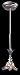 10100/1FDWv-vBalini Collection Fudge Swirl Glass Mini Pendant SKU# 479635