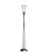 Framburg 8840BS-PN Syzygy 1 Light Torchiere Lamp in Brushed Stainless