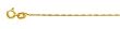 14k Gold Singapore Twisted Chain-1mm 16"or 18"