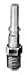 LN10 , Lincoln Long Nose Interchange, Plug, 1/4 in. Male Pipe Thread