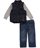 7 for all mankind Baby Boys Vest Slub Jersey Top and Denim Jeans, Grey, 24 Months