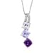 ZALES Cushion-Cut Pink and Purple Amethyst Pendant title=
