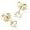 14K White or Yellow Gold 4MM Martini Moissanite Stud Earrings