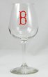 Boston Red Sox Cap Logo B 12 Ounce Wine Glass
