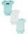 Teeny Tots Baby Boys' "Baby Moustache" 3-Pack Bodysuits - mint multi, 6 - 9 months