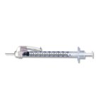 BD 1 mL BD Safety Glide Tuberculin Syringes with 27 G x 1/2" BD Permanently Attached Needles, 100/Bx, BD 305945