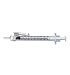 BD 1 mL BD Safety Glide Tuberculin Syringes 27 G x 1/2" BD Permanently Attached Needles Regular Bevel Regular Wall Box of 100