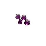 Racers Edge 5mm Flanged Aluminum Nylock Nut (4) Purple RCE10290P by Racers Edge