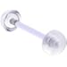Body Candy Clear Acrylic Flexible Retainer Barbell Tongue Ring 14 Gauge 5/8