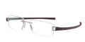 Tag Heuer Eyeglasses Rimless Track 7104 006 Brushed  Plum by 