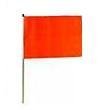 Atv Orange 12 X 18 Safety Whip Flag with 5/16 Pole