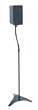 Vantage Point Adjustable Speaker Stands with Curved Design - Black