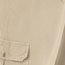 Elastic Waist Cargo Pocket Capri Pant, Khaki, Medium