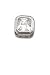 Square Shape Bezel Set Clear CZ Pendant. Comes with a 16 Sterling Silver Necklace.