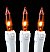 Novelty Lights 50 Feet 100 Bulb Incandescent Mini Light String, Amber with 6-Inch Spacing on White Wire, UL Listed Commercial Grade Indoor/Outdoor Mini Lights, Connectable End-to-End