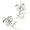 14K White or Yellow Gold 4MM Martini Moissanite Stud Earrings