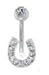 Belly Button Ring Horse Shoe Navel Ring
