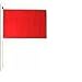 ATV Orange 12 x 18 Safety Flag 5/16 Pole with Mounting Bolt