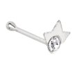 Review   / 925 Sterling Silver CLEAR Rhinestone TIARA Nose Bone