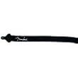 Fender Poly Logo Guitar Strap - Black with White Logo