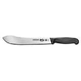 Victorinox Cutlery 10-Inch Straight Butcher Knife, Blue Fibrox Handle