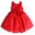 Baby Girls Christmas Lace Dress for Pageant Party Special Occasion 4y Red