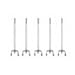 Alligator Board - Gatorhooks for Metal Pegboards Includes five 4 peg hooks ALHOOK4