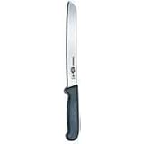 Forschner / Victorinox Bread Knife, 8 in Wavy, Black Fibrox Handle Model 40549