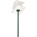 Triple Play Bird Feeder Pole, 6.5′ Silver