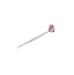Sterling Silver Nose Studs with Color Crystals - Set of 5 Assorted Colors