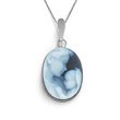 ZALES New Arrival Agate Cameo Pendant in 14K White Gold