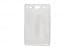 Clear Vinyl Badge Data Credit Card Holder - Vertical (Top Loading) with Slot and Chain Holes