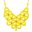 Jane Stone Fashion NecklaceTessellate Necklace Net Statement Beaded Jewelry Bib Jewellery for Women Wedding Party Gift(Fn0511-Yellow)