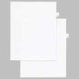 80000 Series Legal Exhibit Index Dividers, 1/25 Cut Tab Printed 8, 25/Pack