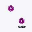Orchid Transparent D8 Dice 2ea