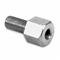 Emgo Universal Mirror Adapters - 10mm Male to 8mm Female/Chrome