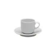 Denby White Trace Espresso Saucer