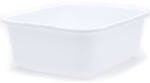 11.5 QT White Plastic Rectangular Dish Pan, 13-1/2″ x 11-1/2″ x 5-1/4″