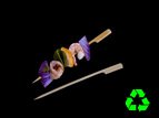 Eco Friendly Teppo 4 Inch Bamboo Teppo Gushi Skewer 100 CT
