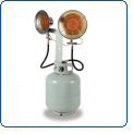 All-Pro Tank Top Infra-Red Heater 10,000 - 30,000 BTU Propane Dual Head w/ Piezo Ignition