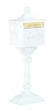 : Amco Victorian Pedestal Locking Mailbox - White